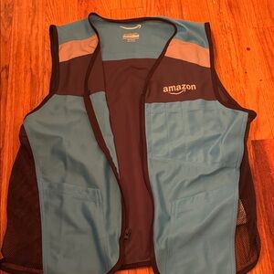 Amazon Teal and Black Work Vest